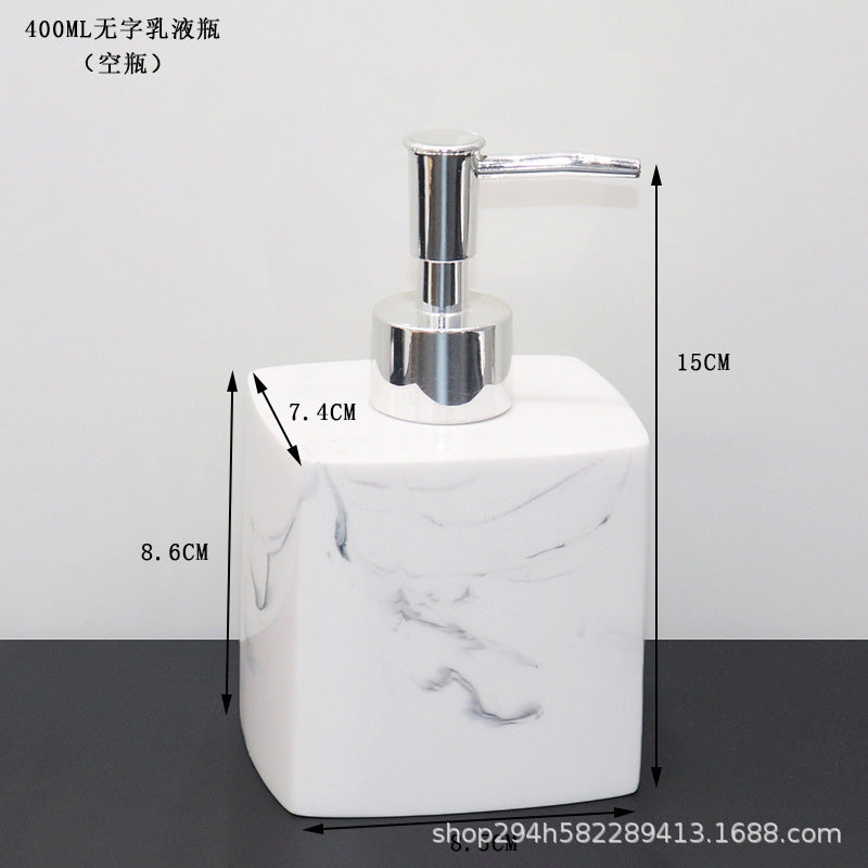 Modern Marble Soap Dispensers Black White Gold