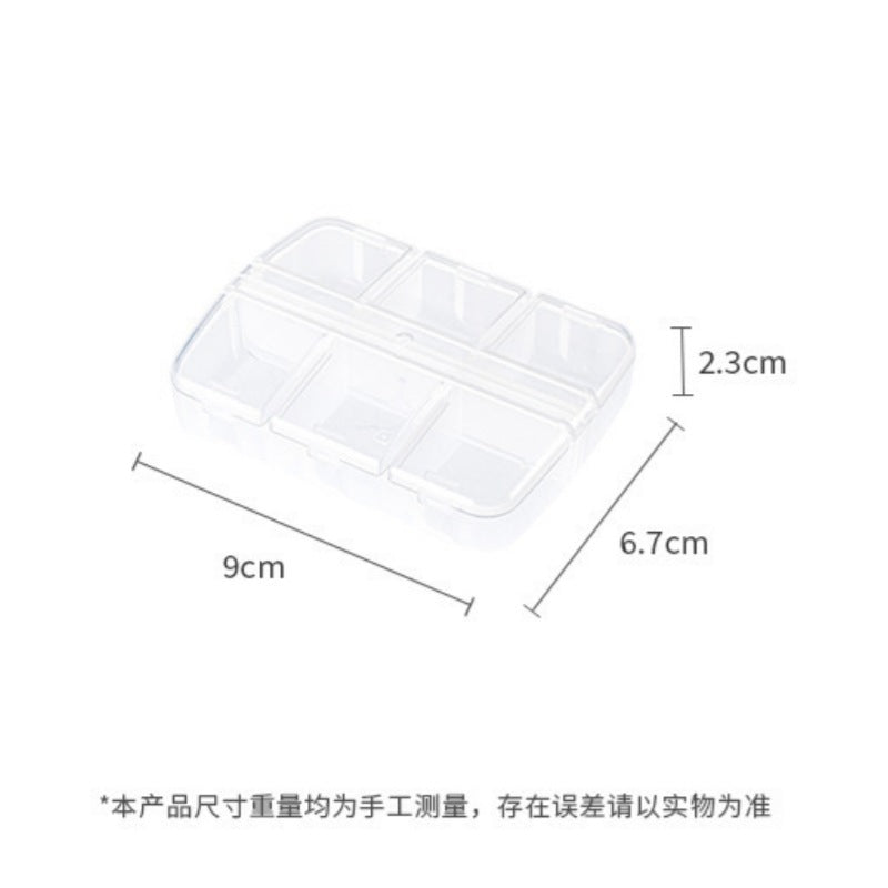 Stylish Transparent Medicine Box for Daily Use
