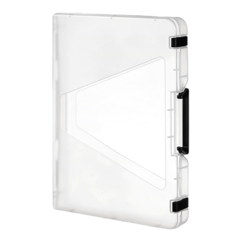 Transparent A4 File Storage Box with Handle