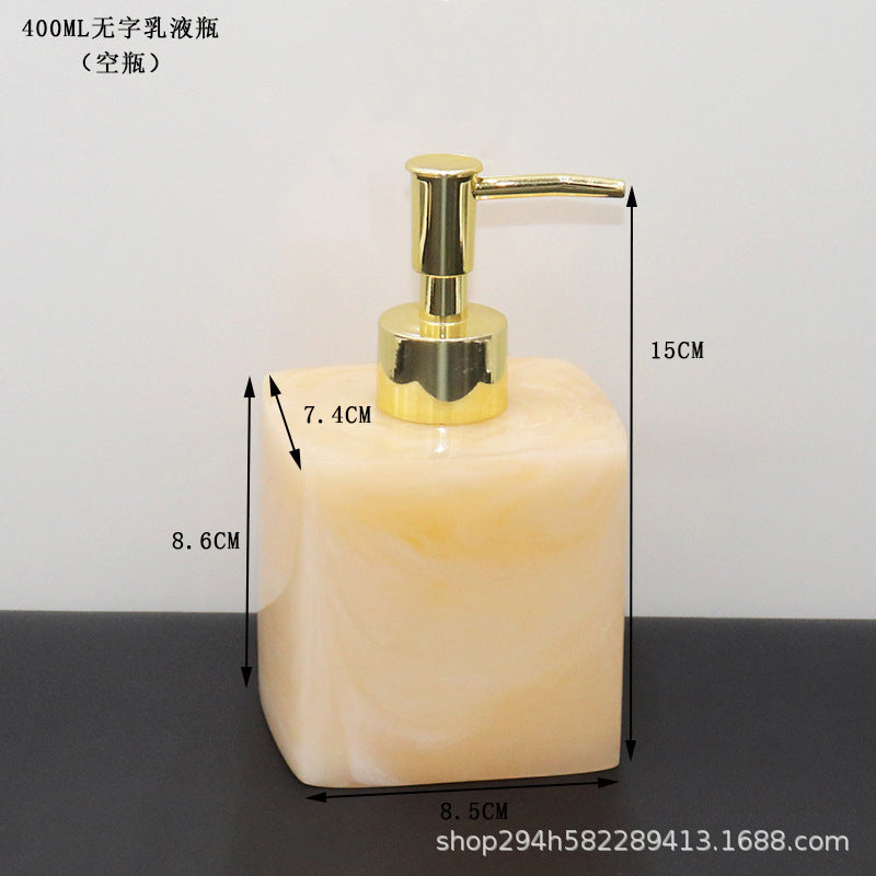 Modern Marble Soap Dispensers Black White Gold