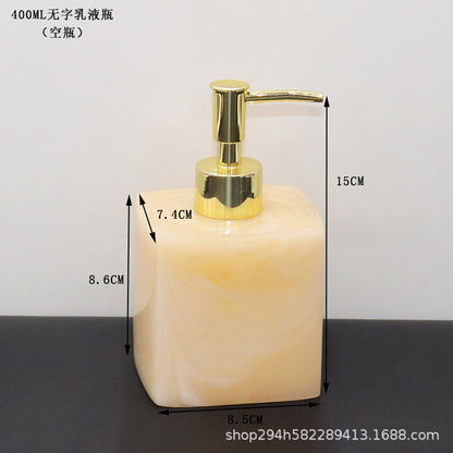 Modern Marble Soap Dispensers Black White Gold