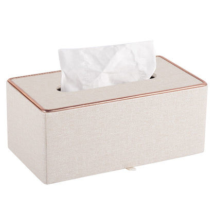 Black Leather Tissue Box 18.7x11.8x9.3cm Pakistan