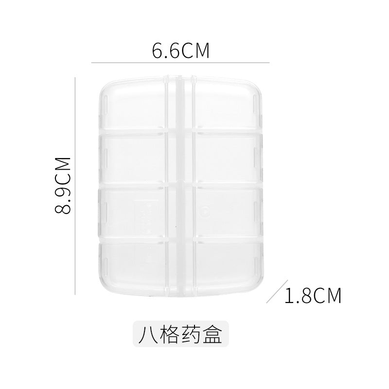 Stylish Transparent Medicine Box for Daily Use