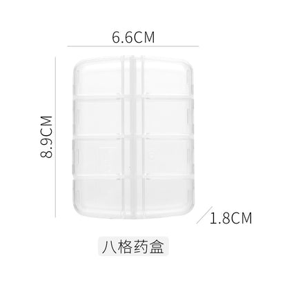 Stylish Transparent Medicine Box for Daily Use