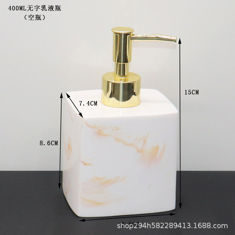 Modern Marble Soap Dispensers Black White Gold