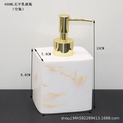 Modern Marble Soap Dispensers Black White Gold