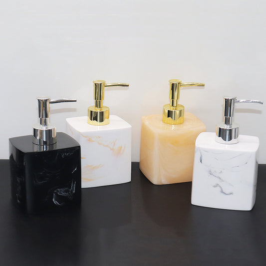 Modern Marble Soap Dispensers Black White Gold