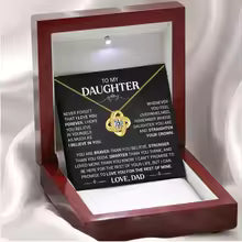 Necklace Silver Card Light Box