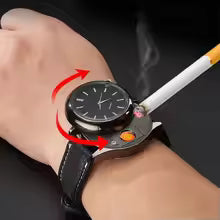 New Military USB Lighter Watch Men's