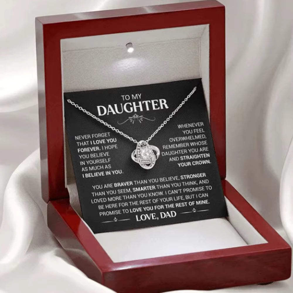 Necklace Silver Card Light Box