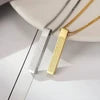 Islamic Ayat ul Kursi Bar Pendant Necklace