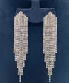 Tiered Diamond-Cut Fringe Earrings