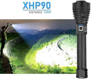 P90 LED Rechargeable Laser Flashlight