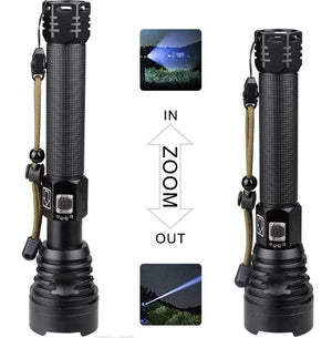 P90 LED Rechargeable Laser Flashlight